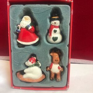 Vintage! Rare! Marcel Shurman Porcelain Handpainted Ornaments-collectible